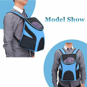 Breathable Pet Carrier Backpack Dog Cat Outdoor Travel Carrier Packbag Portable Zipper Mesh Pet Rucksack Pet Knapsack Out Bag