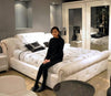 1.5 m 1.8 m white european leather bed for bedroom #CE-095 -
