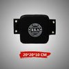Boxing sandbag on wall