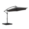 Outdoor 3M Umbrella Cantilever Umbrellas Base Stand Garden Patio Beach
