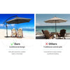 Outdoor 3M Umbrella Cantilever Umbrellas Base Stand Garden Patio Beach
