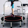 40inch 100x22cm Foldable Mini Trampoline Outdoor Jumping Sport Fitness Exercise Tools with Adjustable Foam Handle for Kids Adults Max Load 150kg