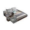 Smart bed frame camas кровать двуспальная lit beds سرير  muebles de dormitorio мебель speaker bluetooth LED USB charging dresser