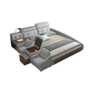 Smart bed frame camas кровать двуспальная lit beds سرير  muebles de dormitorio мебель speaker bluetooth LED USB charging dresser