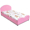 Bed High Quality Kids Children PU Upholstered Platform Wooden Princess Sturdy Stable Bed Friendly Height Rounded Edge Queen Bed