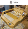 Hot sales Genuine leather bed frame Soft Beds massager storage safe for bedroom
