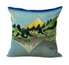 Japanese Ukiyo-e the Great Wave Neck Body Pillowcase Linen Bed Pillows Cover Couch Seat Cushion Throw Pillow Home Decoration