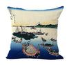 Japanese Ukiyo-e the Great Wave Neck Body Pillowcase Linen Bed Pillows Cover Couch Seat Cushion Throw Pillow Home Decoration
