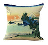Japanese Ukiyo-e the Great Wave Neck Body Pillowcase Linen Bed Pillows Cover Couch Seat Cushion Throw Pillow Home Decoration