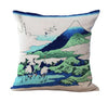 Japanese Ukiyo-e the Great Wave Neck Body Pillowcase Linen Bed Pillows Cover Couch Seat Cushion Throw Pillow Home Decoration