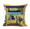 Japanese Ukiyo-e the Great Wave Neck Body Pillowcase Linen Bed Pillows Cover Couch Seat Cushion Throw Pillow Home Decoration