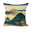Japanese Ukiyo-e the Great Wave Neck Body Pillowcase Linen Bed Pillows Cover Couch Seat Cushion Throw Pillow Home Decoration