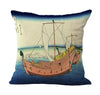 Japanese Ukiyo-e the Great Wave Neck Body Pillowcase Linen Bed Pillows Cover Couch Seat Cushion Throw Pillow Home Decoration