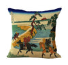 Japanese Ukiyo-e the Great Wave Neck Body Pillowcase Linen Bed Pillows Cover Couch Seat Cushion Throw Pillow Home Decoration