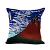 Japanese Ukiyo-e the Great Wave Neck Body Pillowcase Linen Bed Pillows Cover Couch Seat Cushion Throw Pillow Home Decoration