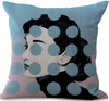 Classic Audrey Hepburn Neck Body Pillowcase Linen Bed Pillows Cover Couch Seat Cushion Throw Pillow Home Decoration Gift