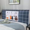 Nordic style Elastic All-inclusive Bed Headboard Cover Full Enclosed Dust-proof Cover Cartoon Printed Bed Head Cover Soft Cover