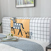 Nordic style Elastic All-inclusive Bed Headboard Cover Full Enclosed Dust-proof Cover Cartoon Printed Bed Head Cover Soft Cover