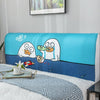 Nordic style Elastic All-inclusive Bed Headboard Cover Full Enclosed Dust-proof Cover Cartoon Printed Bed Head Cover Soft Cover