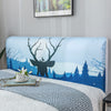 Nordic style Elastic All-inclusive Bed Headboard Cover Full Enclosed Dust-proof Cover Cartoon Printed Bed Head Cover Soft Cover