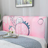 Nordic style Elastic All-inclusive Bed Headboard Cover Full Enclosed Dust-proof Cover Cartoon Printed Bed Head Cover Soft Cover