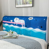 Nordic style Elastic All-inclusive Bed Headboard Cover Full Enclosed Dust-proof Cover Cartoon Printed Bed Head Cover Soft Cover