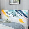Nordic style Elastic All-inclusive Bed Headboard Cover Full Enclosed Dust-proof Cover Cartoon Printed Bed Head Cover Soft Cover