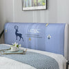 Nordic style Elastic All-inclusive Bed Headboard Cover Full Enclosed Dust-proof Cover Cartoon Printed Bed Head Cover Soft Cover