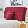 Elastic Bed Headboard Cover Bedside Back Cushion Cover Bed Backrest Case Washable Removable Queen King Full