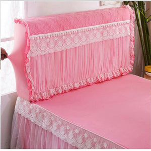 Plastic backrest dust cover Lace edge Korea style full bed headboard cover bedding head protective dust cloth bedding decor