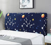 Nordic Bedside Cover Universal Bedside Cover Soft Cover Arc 1.8 Elastic 1.5m Bed Back Cover Protective Headboard Cover