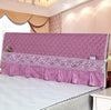 Romantic Princess Bed Headboard Cover Wedding Decorative Lace Head Cover Elegant Bow Cake Layer Bed Head Board Towel