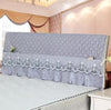Romantic Princess Bed Headboard Cover Wedding Decorative Lace Head Cover Elegant Bow Cake Layer Bed Head Board Towel