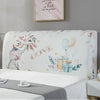 Elastic All-inclusive Headboard Cover with Plant Animal Printed Dust proof Bed Head Cover Nordic Bed Head Back Protector 220cm