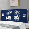 Elastic All-inclusive Headboard Cover with Plant Animal Printed Dust proof Bed Head Cover Nordic Bed Head Back Protector 220cm