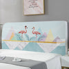 Elastic All-inclusive Headboard Cover with Plant Animal Printed Dust proof Bed Head Cover Nordic Bed Head Back Protector 220cm