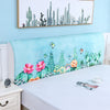 Cotton Nordic Cartoon Bed head cover Elastic Full enclosed Dust-proof bedside covers Bed headboard Cover 120-200cm Bed