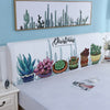Cotton Nordic Cartoon Bed head cover Elastic Full enclosed Dust-proof bedside covers Bed headboard Cover 120-200cm Bed