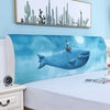 Cotton Nordic Cartoon Bed head cover Elastic Full enclosed Dust-proof bedside covers Bed headboard Cover 120-200cm Bed