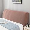 Elastic All-inclusive Soft Headboard Cover Solid Color Plush Thicken Bed Head Cover Bed Head Back Protection Dust Cover Plain
