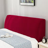 Elastic All-inclusive Soft Headboard Cover Solid Color Plush Thicken Bed Head Cover Bed Head Back Protection Dust Cover Plain