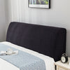 Elastic All-inclusive Soft Headboard Cover Solid Color Plush Thicken Bed Head Cover Bed Head Back Protection Dust Cover Plain