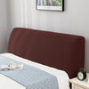 Elastic All-inclusive Soft Headboard Cover Solid Color Plush Thicken Bed Head Cover Bed Head Back Protection Dust Cover Plain