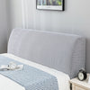 Elastic All-inclusive Soft Headboard Cover Solid Color Plush Thicken Bed Head Cover Bed Head Back Protection Dust Cover Plain