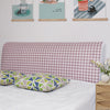 Plaid Simple Universal Headboard Cover Dust Cover Full Enclosed Elastic Dust-proof Bed Head Cover/ Protective Cover