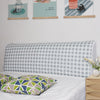 Plaid Simple Universal Headboard Cover Dust Cover Full Enclosed Elastic Dust-proof Bed Head Cover/ Protective Cover