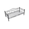 Vidaxl Black White Single Day Bed Metal 90 X 200 Cm Robust Metal Lovely Nostalgic Style Day Bed Single Bed Without Mattress