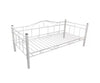 Vidaxl Black White Single Day Bed Metal 90 X 200 Cm Robust Metal Lovely Nostalgic Style Day Bed Single Bed Without Mattress