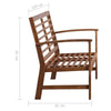 4 Piece Solid Acacia Wood Garden Lounge Set Weather Resistant Patio Set